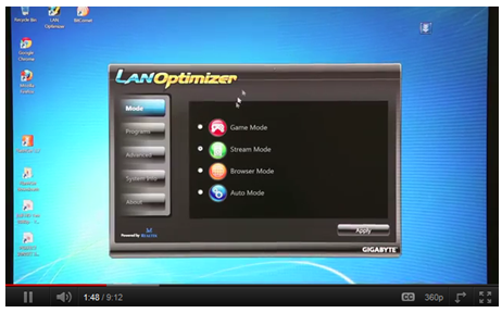 Gigabyte  on Gigabyte Launches Lan Optimizer Utility    Tweaktown