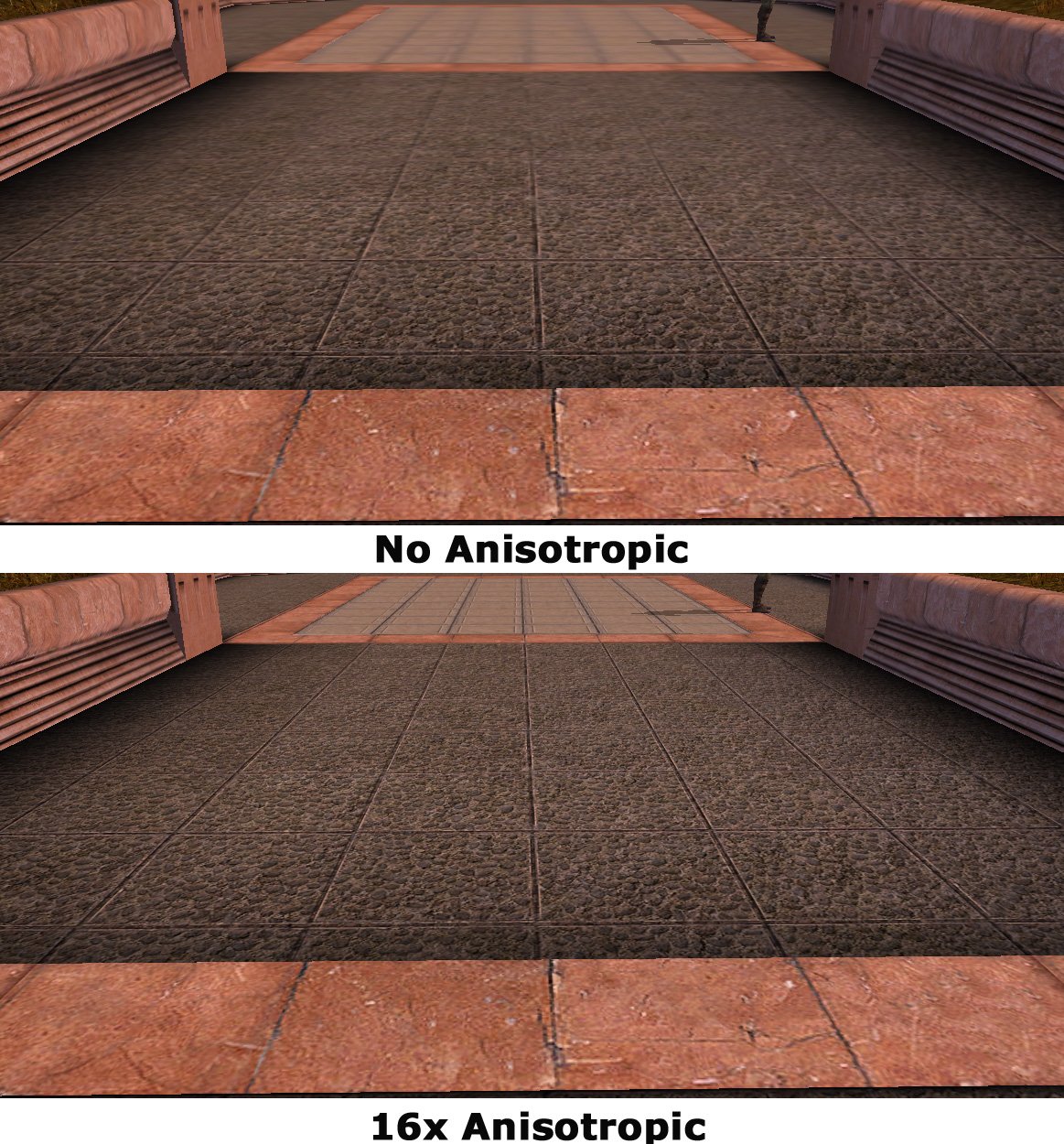 La Guia simple del filtro Antialiasing (AA) y el filtro Anisotropico (AF)