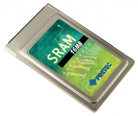 Pretec Extends Dual-battery SRAM PC Card to 16MB