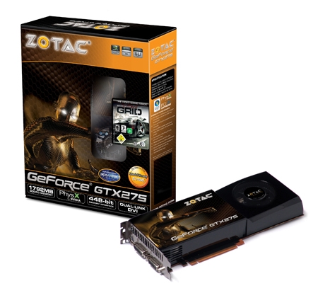 Zotac Launches GTX 275 with 1792MB RAM
