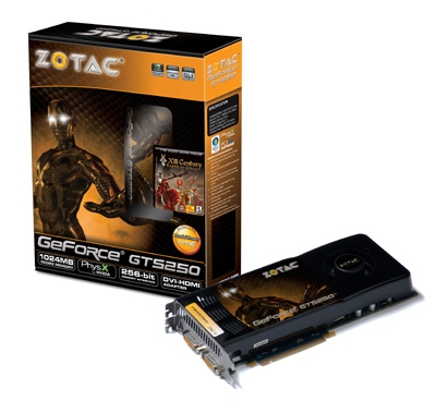 ZOTAC Announces GeForce® GTS250