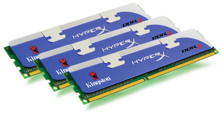 Kingston Technology Launches HyperX DDR3 2GHz Triple-Channel Memory in Support of Intel Core i7, X58 Platforms