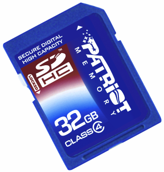 Patriot Releases High-Capacity 32GB SDHC, Class 4