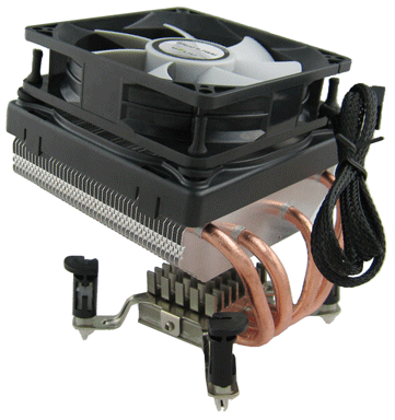 Quad Heatpipe CPU Cooler for Intel 775 and AMD AM2/ AM2 + Socket