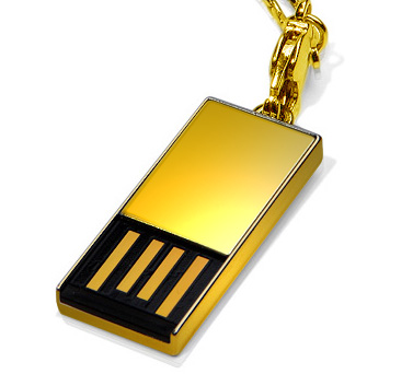 Super Talent Announces 18-Carat Solid Gold USB Drive