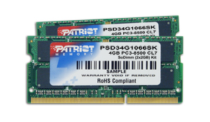 Patriot Memory Releases DDR3 Notebook Memory for Intel's Next Generation Mobile Platform