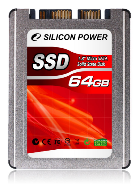 Silicon Power intro 64 GB 1.8-inch microSATA SSD