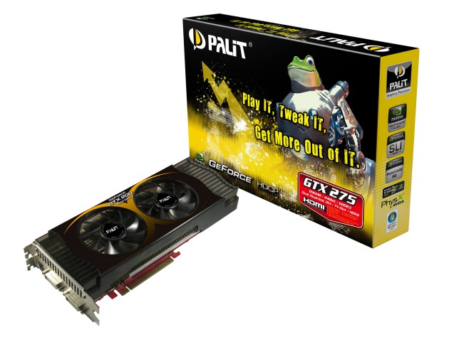 Palit is the first to ship GTX275 in the market.