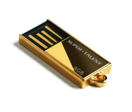 Super Talent PICO-C Gold 8GB Flash Drive