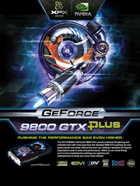 XFXforce GeForce 9800 GTX+ Sales Sheet