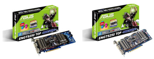 ASUS Launches Five GeForce GTS 250 Cards with Dark Knight Fans