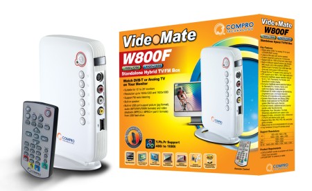 Compro VideoMate W800F - Big Entertainment in the Small Standalone Hybrid TV Box