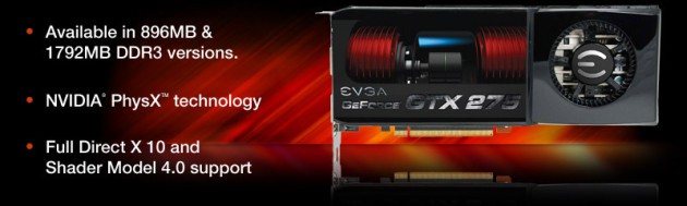 EVGA Announces the EVGA GeForce GTX 275