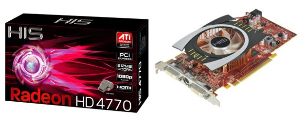 HIS unveils the HIS 4770 512MB (128bit) GDDR5 PCIe, featuring the world's 1st 40nm GPU and most advanced GDDR5 memory