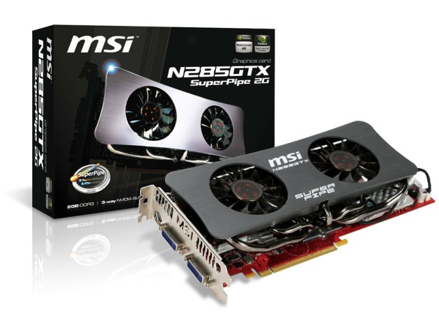 MSI Unveils N285GTX SuperPipe 2G Graphics Card