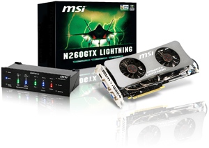 The next generation of overclocking graphics: MSI N260GTX Lightning