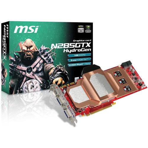 MSI Unveils N285GTX HydroGen Graphics Card