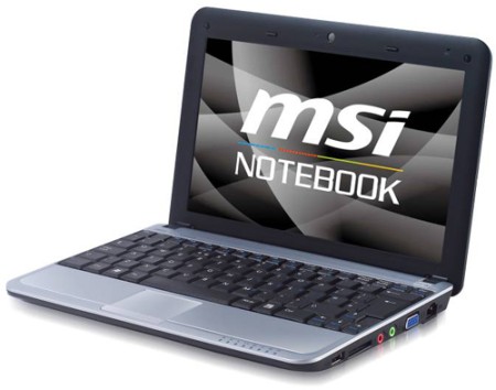 The World's First Hybrid Storage Netbook- MSI U115 Hybrid