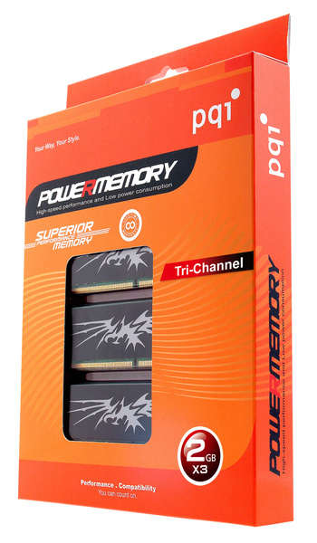 PQI Announces DDR3-1066 and DDR3-1333 Tri-Channel Memory Kits